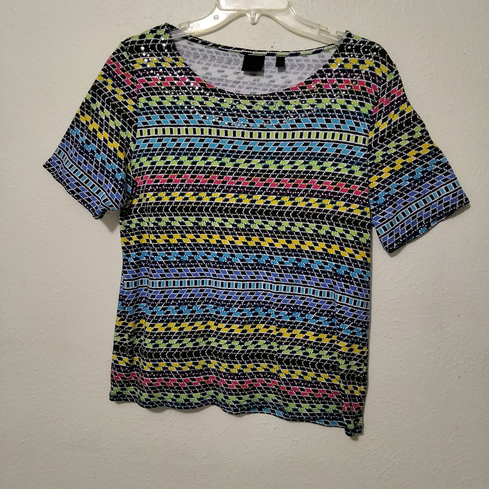Studio Multicolor Silver Studded T-shirt